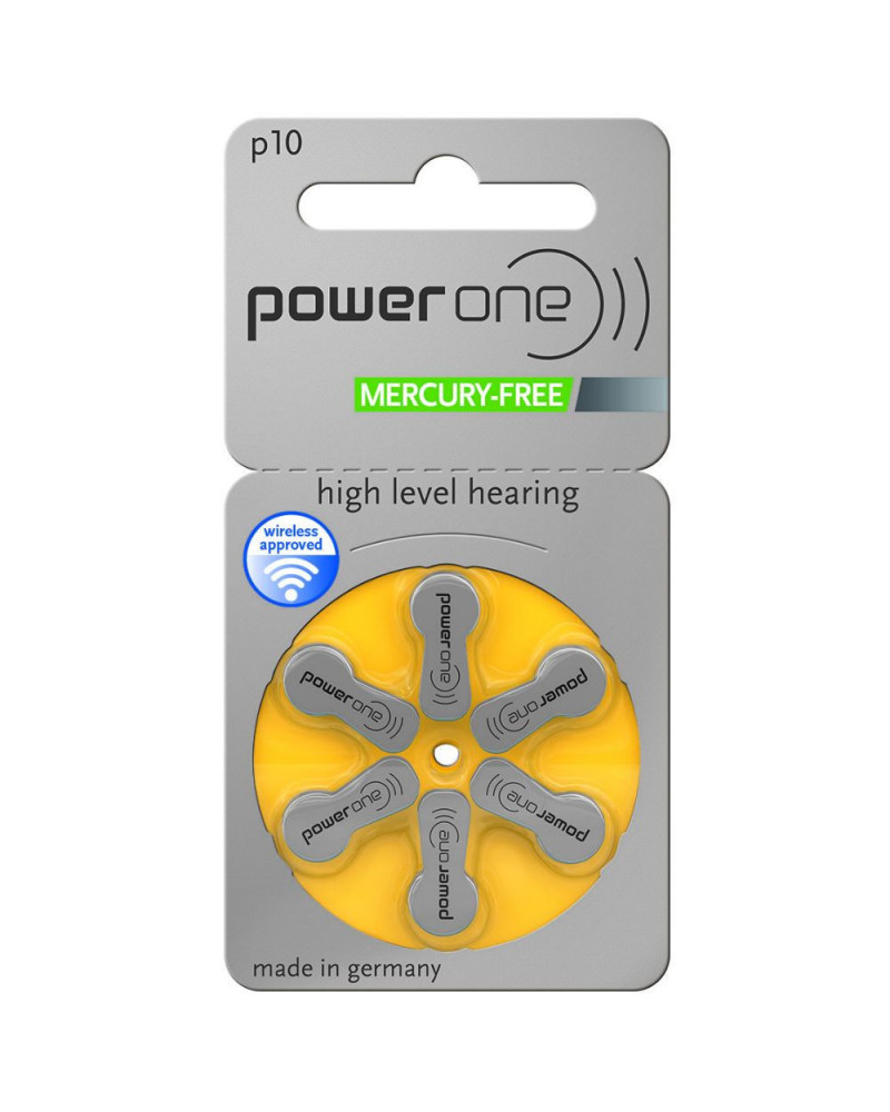 Piles auditives POWER ONE 10 - 1 plaquette